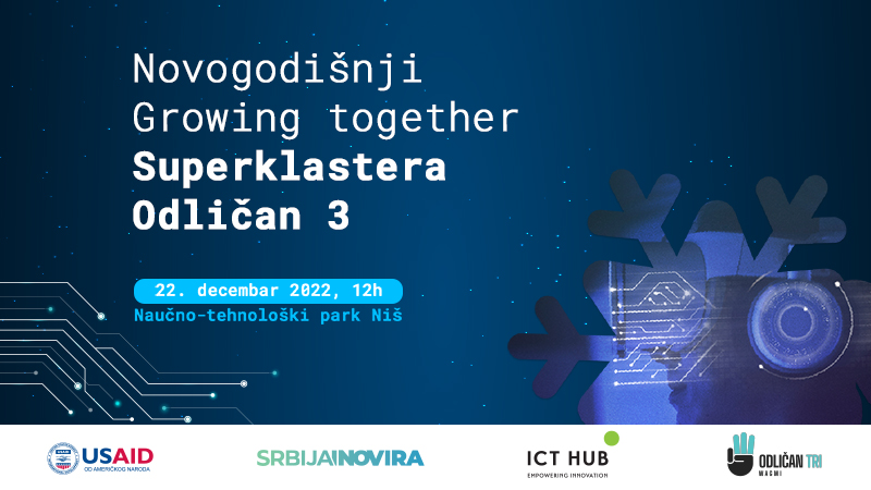 Новогодишњи Growing together Суперкластера Одличан 3 Blockchain i web3 Meetup у НТП Ниш