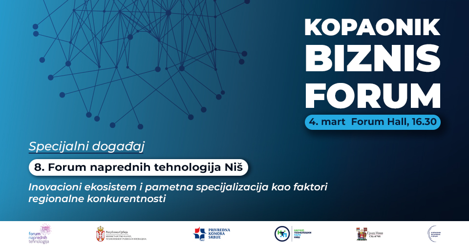 Innovation Ecosystem and Smart Specialization as a Driver of Regional Competitiveness – one of the Topics at the Kopaonik Business Forum