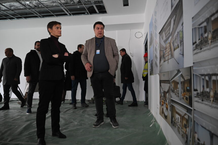 The President of the National Assembly Visited the Works on the new building of STP Ni&scaron;