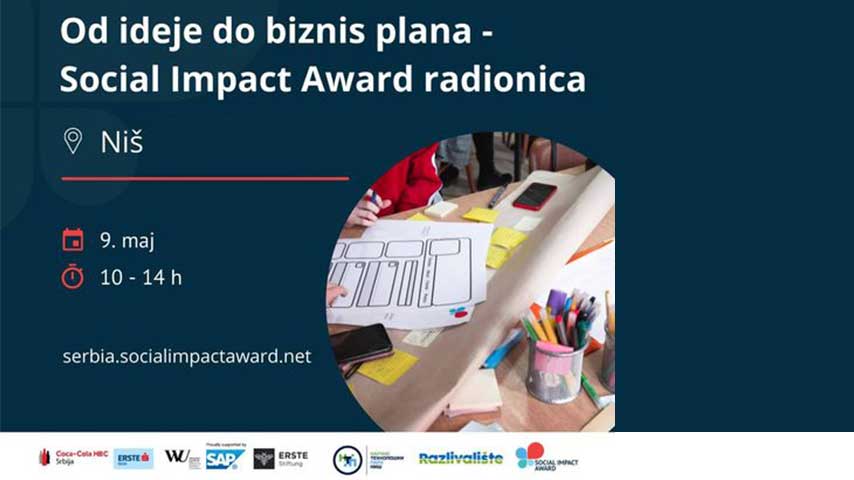 The Social Impact Award workshop is being held in STP Ni&scaron;